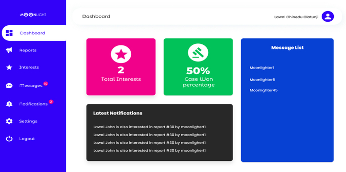 Moonlight Project Screenshot