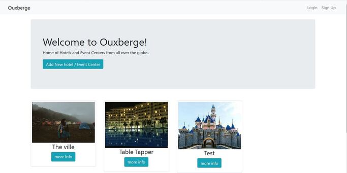 Ouxberge Project Screenshot